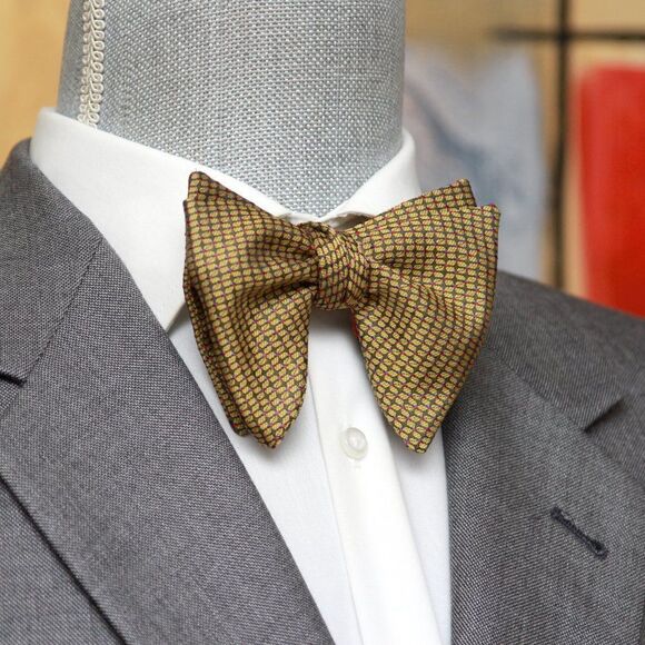 Men's Self-tied Bow Tie 100%Silk Big Butterfly S656 Gift Box - Picture 7 of 16